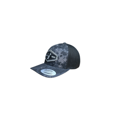 Yupoong 6606 in Poseidon Black Camo