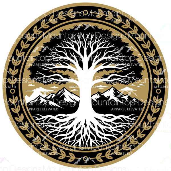 Tree of Life Circular – SVG Digital File for Tri-Layer Engraving