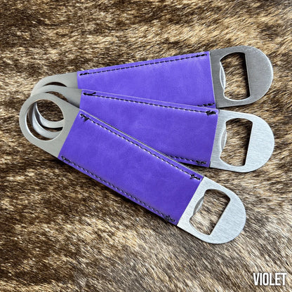 Personalized Leatherette Bottle Opener - Heritage Collection