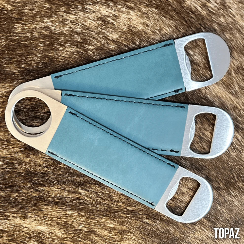 Personalized Leatherette Bottle Opener - Heritage Collection