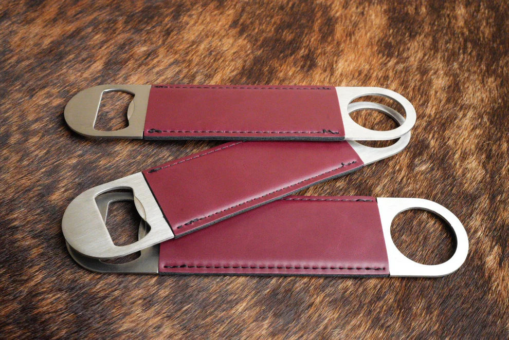 Personalized Leatherette Bottle Opener - Heritage Collection