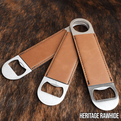 Personalized Leatherette Bottle Opener - Heritage Collection