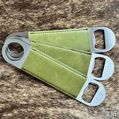 Personalized Leatherette Bottle Opener - Heritage Collection