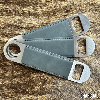 Personalized Leatherette Bottle Opener - Heritage Collection