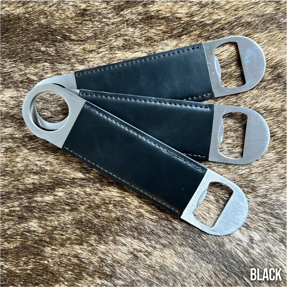 Personalized Leatherette Bottle Opener - Heritage Collection