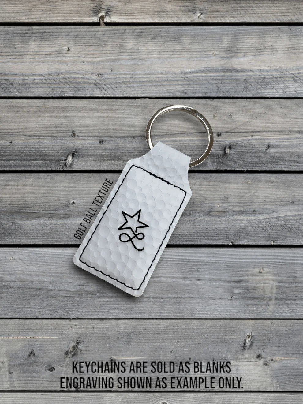 Custom Laser Engraved Heritage Leatherette Keychain (set of 10)