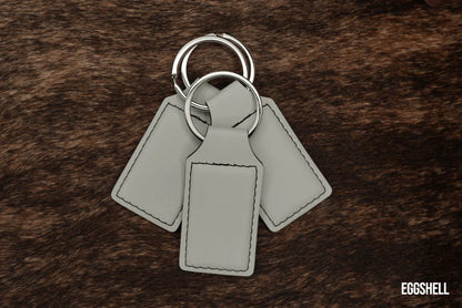 Custom Laser Engraved Heritage Leatherette Keychain (set of 10)